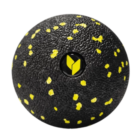 Sprzęt do ćwiczeń - Piłeczka do masażu EPP, czarno-żółta - yellowMASSAGE Ball