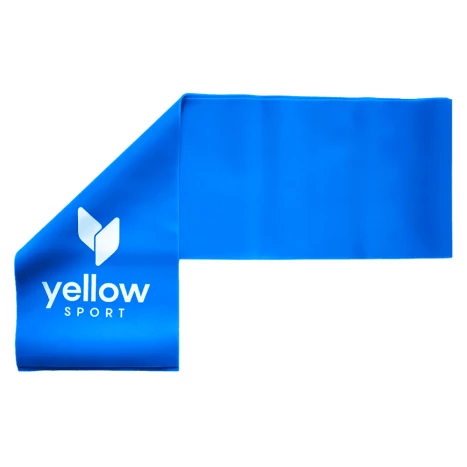 Sprzęt do ćwiczeń - Taśma do ćwiczeń niebieska (opór 9-11kg) - yellowFLAT band