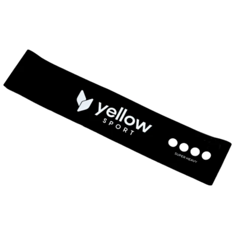 Sprzęt do ćwiczeń - Taśma do ćwiczeń czarny (15-20kg) - yellowLOOP band