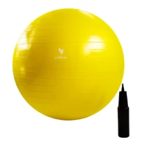 Sprzęt do ćwiczeń - Piłka rehabilitacyjna 75cm, żółta - yellowGYM ball-1