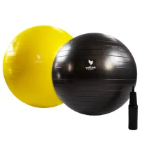 Sprzęt do ćwiczeń - Piłka rehabilitacyjna 75cm, żółta - yellowGYM ball-1